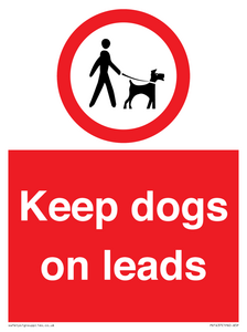 Keep dogs on leads